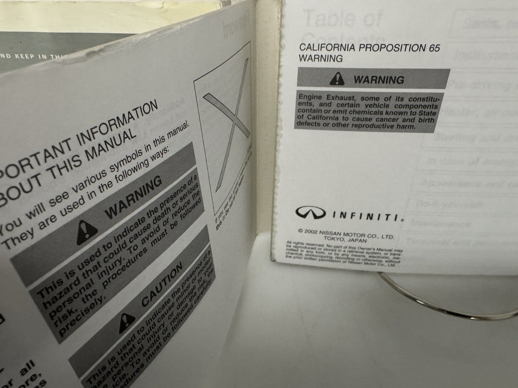 2003 Infiniti G35 Sport Coupe Genuine OEM Owner's Manual Set w/Infiniti Case