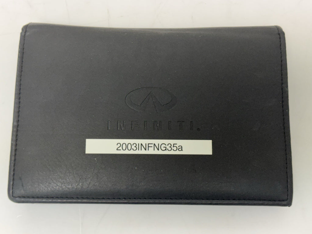 2003 Infiniti G35 Sport Coupe Genuine OEM Owner's Manual Set w/Infiniti Case